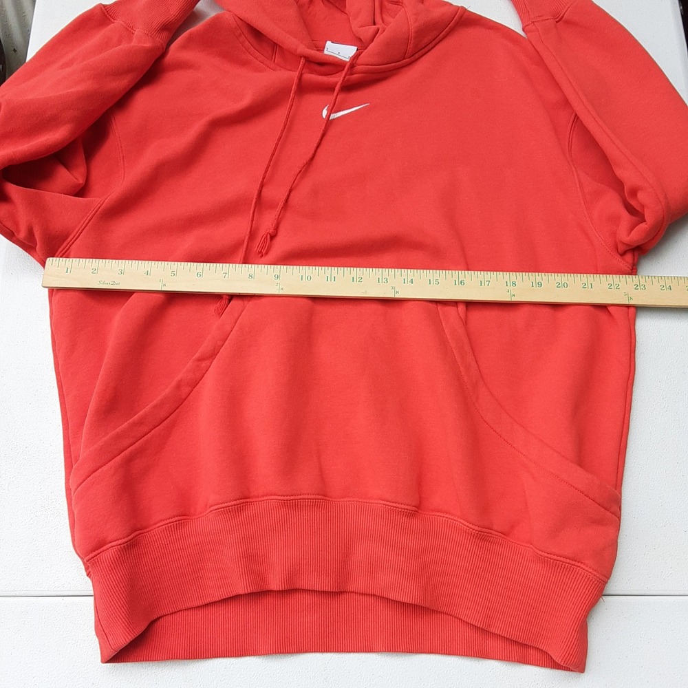 NIKE Women's Orange Phoenix Fleece Pullover Hoodie Sweatshirt Sz S DQ5860-633 - Picture 4 of 10